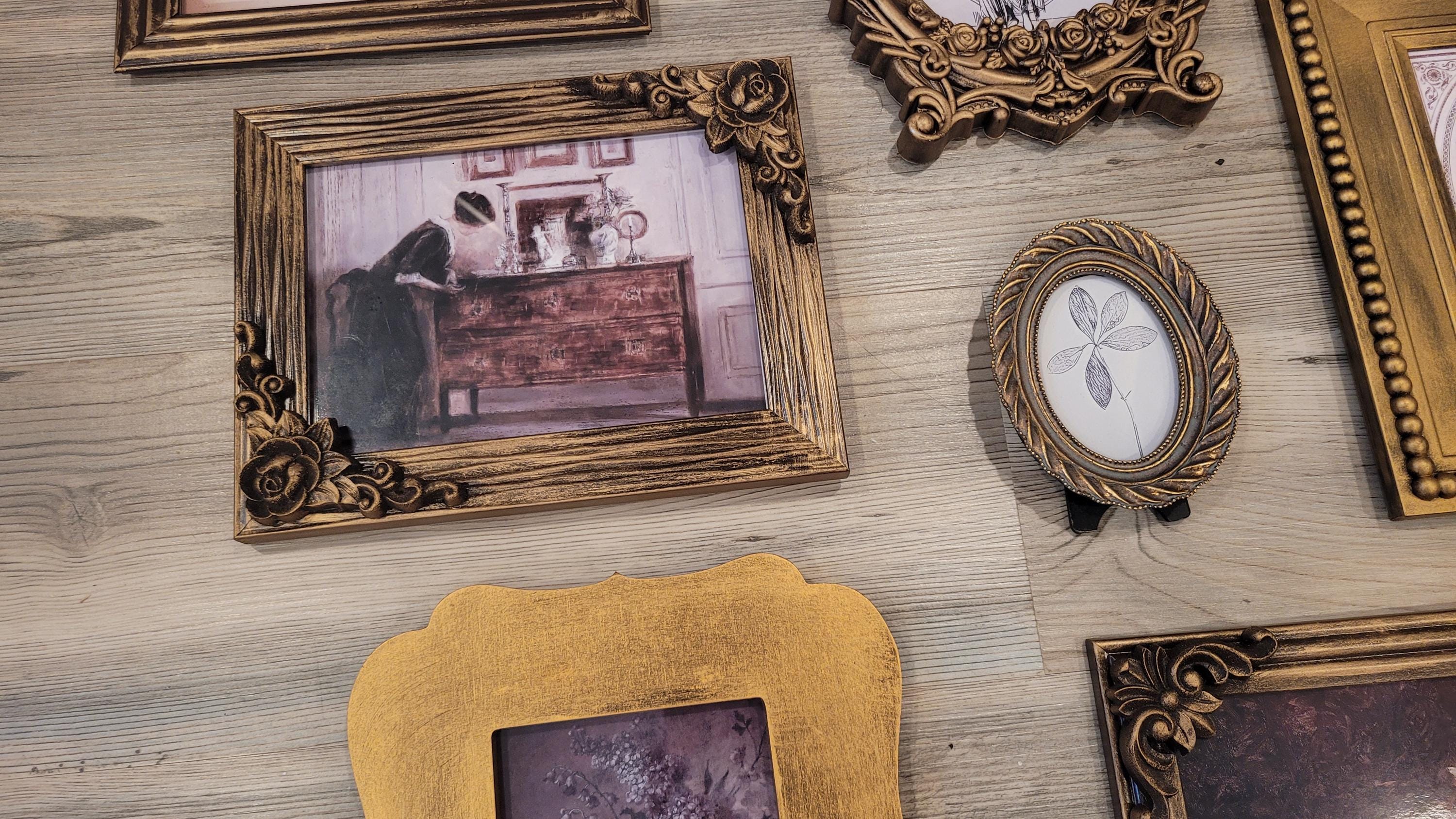 Vintage & Modern | Picture Frames | Gold Ornate Picture Frame | Moody | Dark Academia | Cottagecore | Gallery Wall Print | Maximalist
