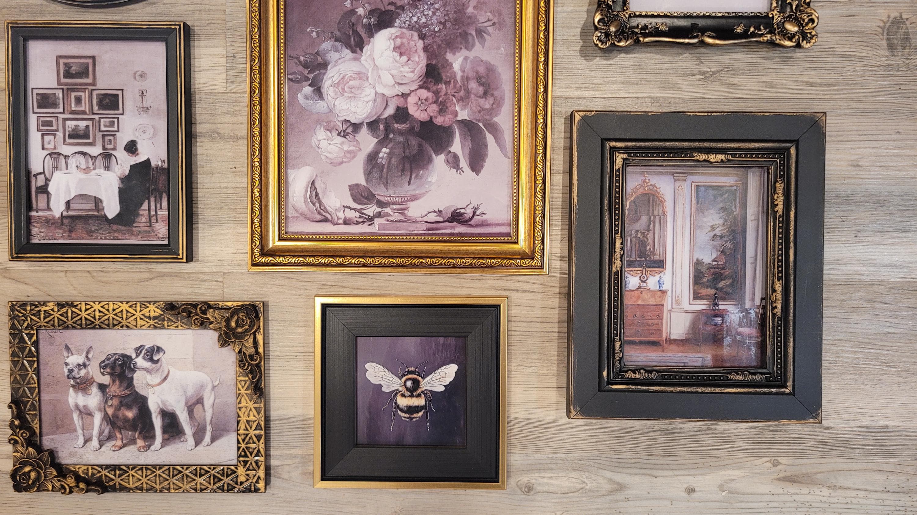 Vintage & Modern | Picture Frames | Gold Ornate Picture Frame | Moody | Dark Academia | Cottagecore | Gallery Wall Print | Maximalist