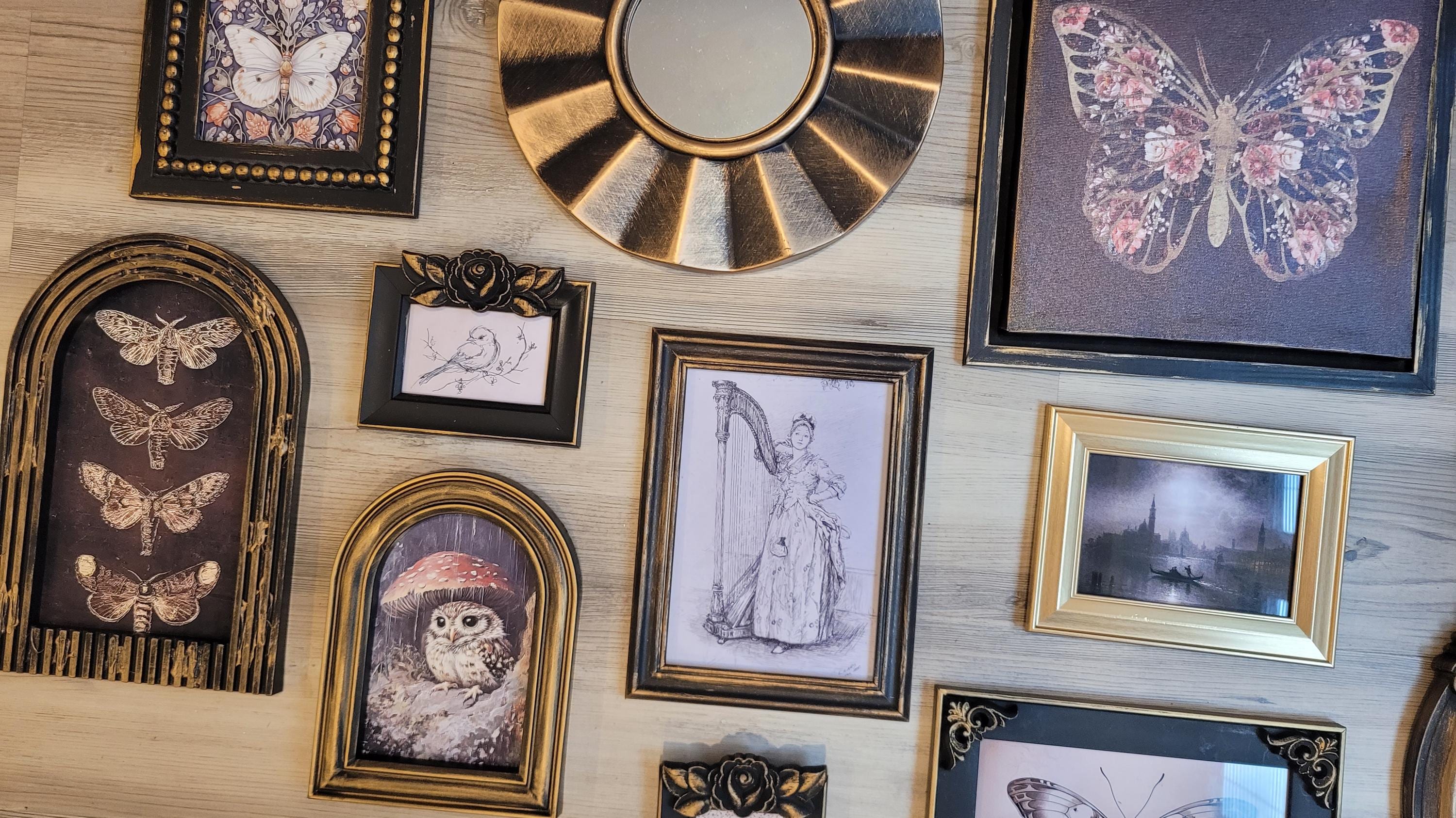 Vintage & Modern | Picture Frames | Gold Ornate Picture Frame | Moody | Dark Academia | Cottagecore | Gallery Wall Print | Maximalist