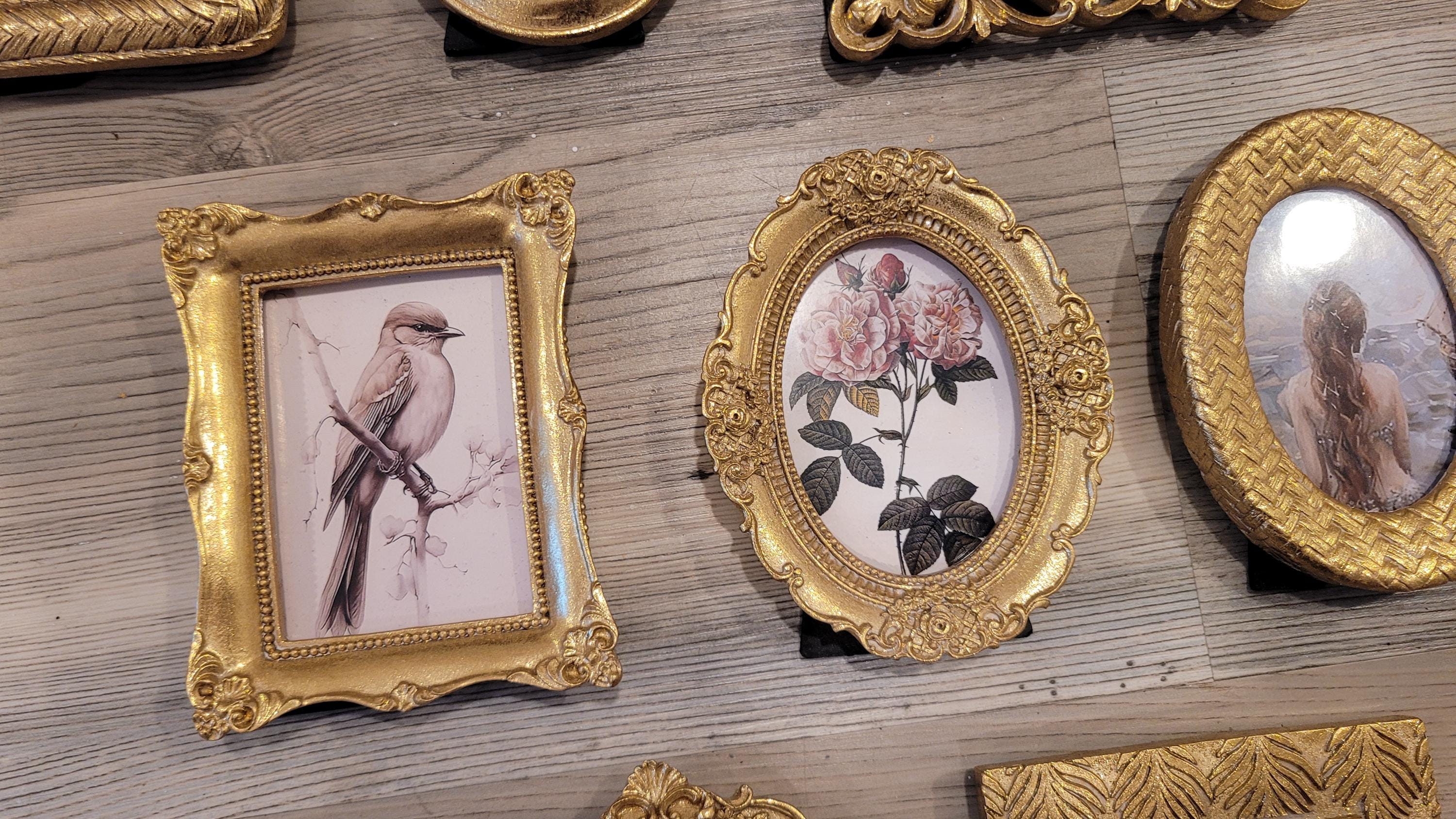 Vintage & Modern | Picture Frames | Gold Ornate Picture Frame | Moody | Dark Academia | Cottagecore | Gallery Wall Print | Maximalist