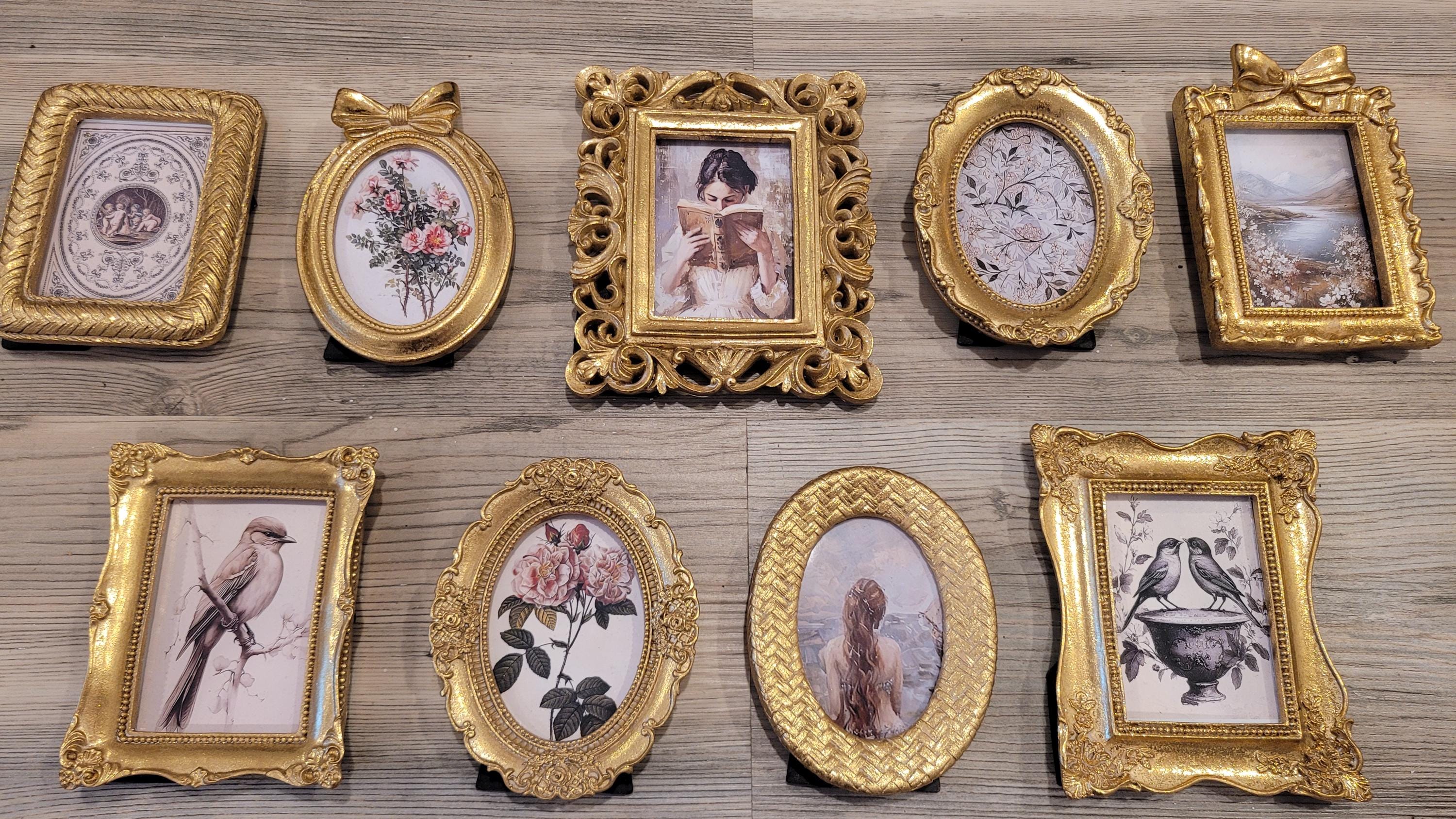 Vintage & Modern | Picture Frames | Gold Ornate Picture Frame | Moody | Dark Academia | Cottagecore | Gallery Wall Print | Maximalist