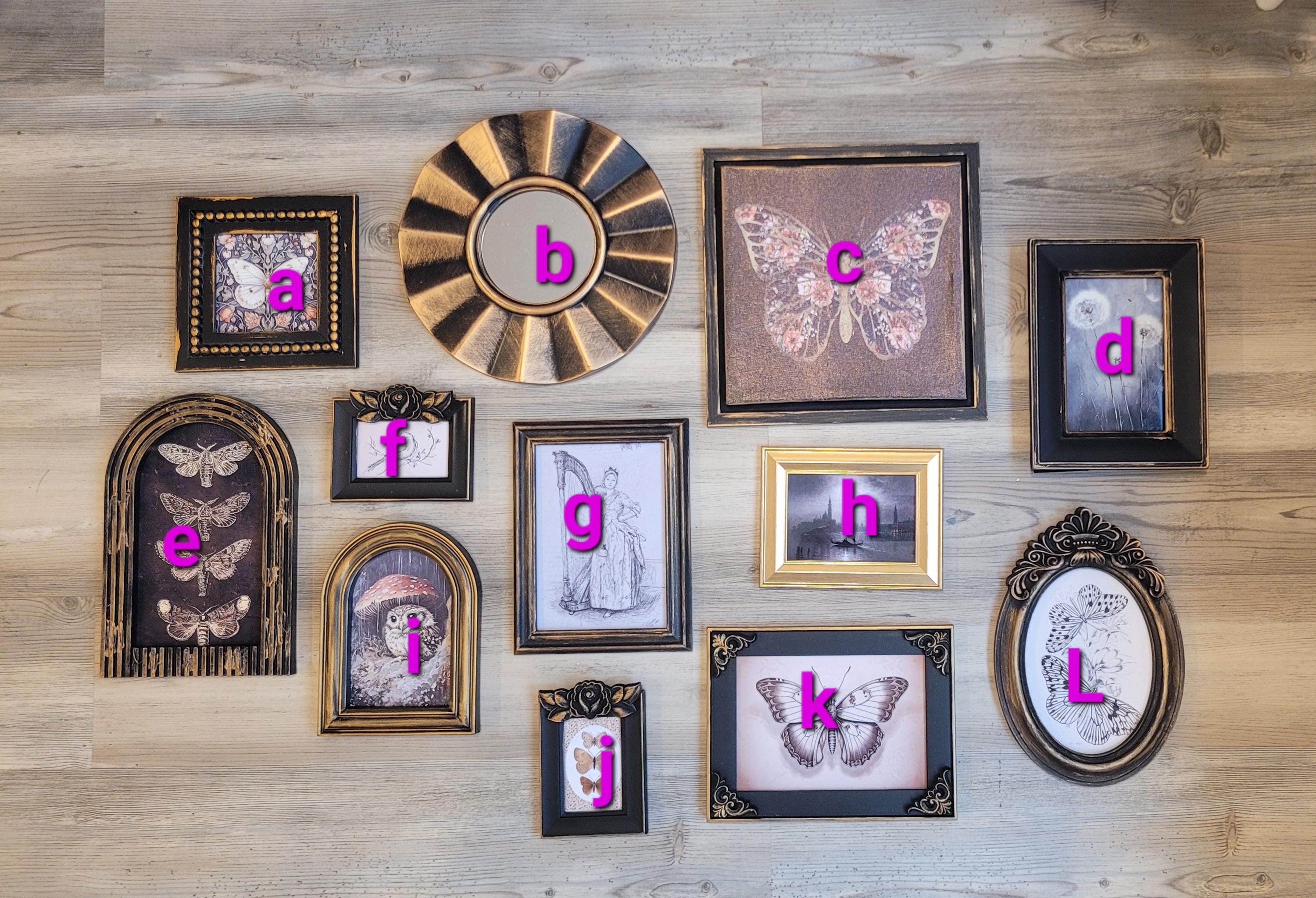 Vintage & Modern | Picture Frames | Gold Ornate Picture Frame | Moody | Dark Academia | Cottagecore | Gallery Wall Print | Maximalist