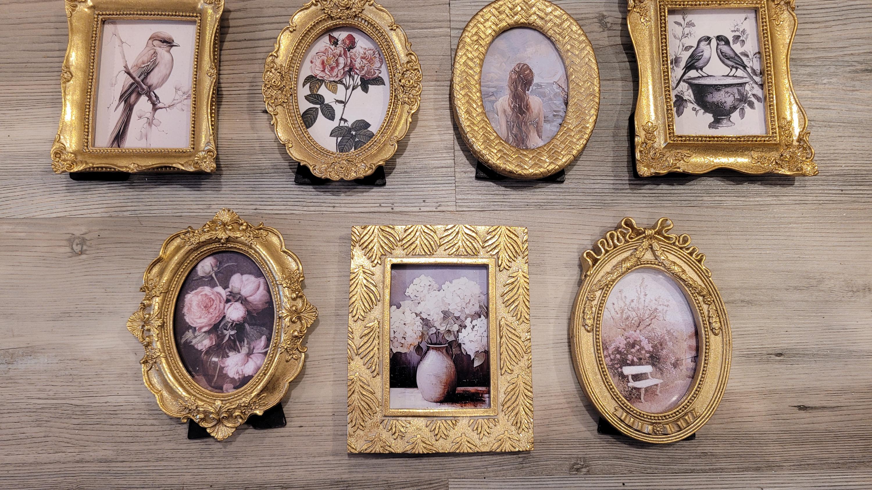 Vintage & Modern | Picture Frames | Gold Ornate Picture Frame | Moody | Dark Academia | Cottagecore | Gallery Wall Print | Maximalist
