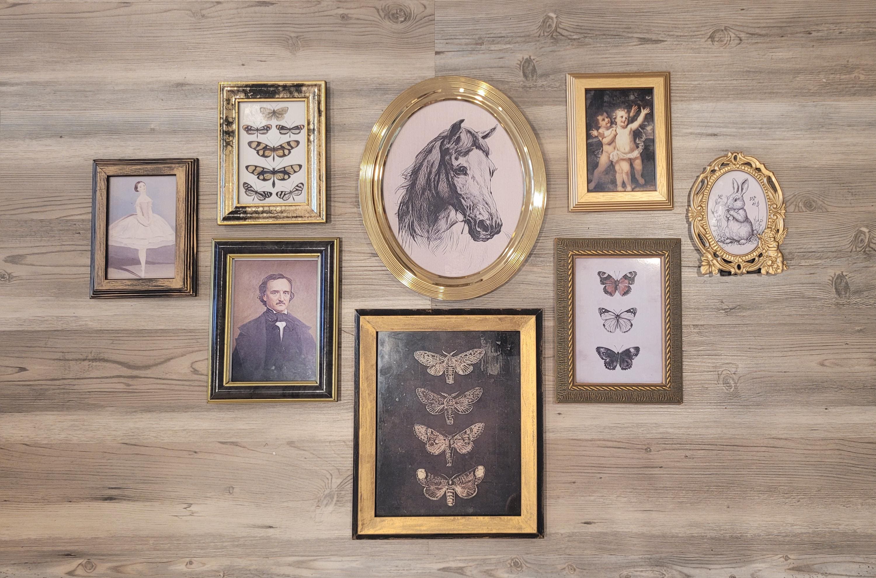 Vintage & Modern | Picture Frames | Gold Ornate Picture Frame | Moody | Dark Academia | Cottagecore | Gallery Wall Print | Maximalist