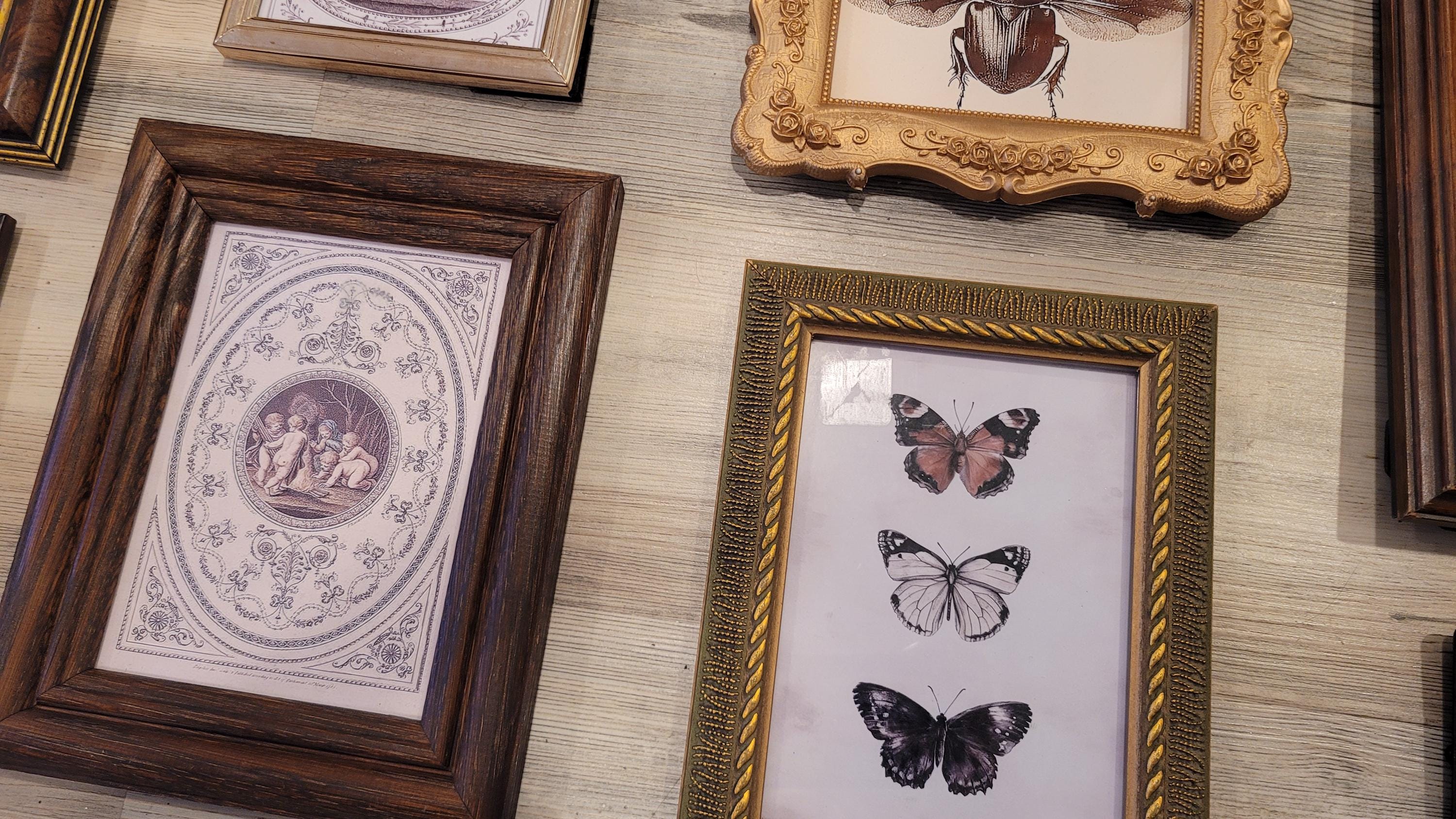 Vintage & Modern | Picture Frames | Gold Ornate Picture Frame | Moody | Dark Academia | Cottagecore | Gallery Wall Print | Maximalist