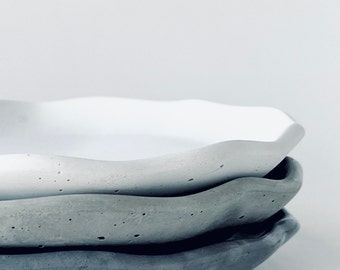 Cement Irregular Tray | Concrete Trinket Tray for Jewelry | Dish for Crystals | Candle Holder | Modern Decorative Tray