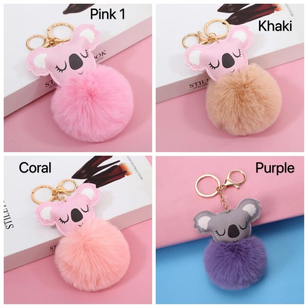 Koala Backpack Keychain Etsy