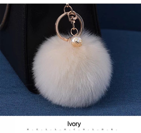 Purse puff best sale keychain