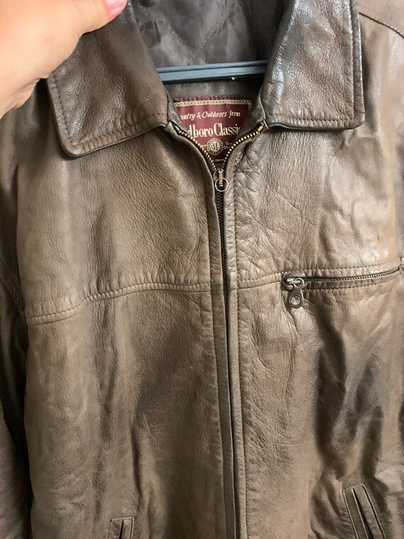 Leather Marlboro vintage jacket