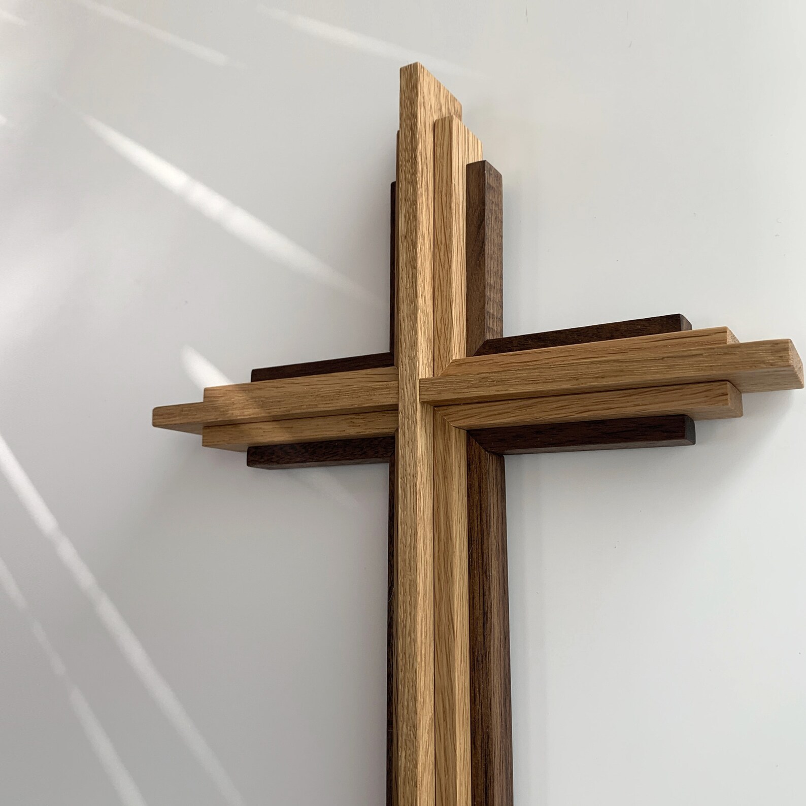 Handmade Wood Cross, Wall Hanging Wood Cross, Wall Decorative Cross