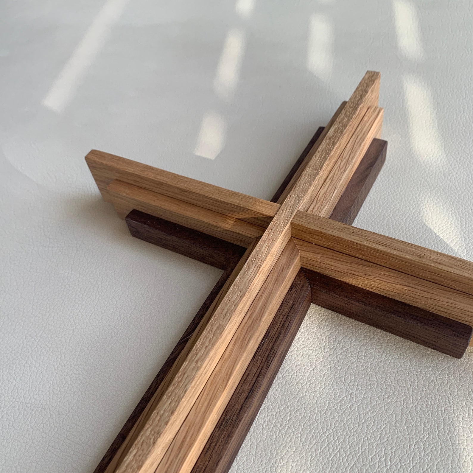 Handmade Wood Cross, Wall Hanging Wood Cross, Wall Decorative Cross