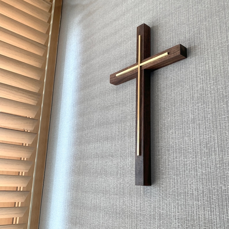 Handmade Wood Cross Wall Hanging Wood Cross Wall Decorative Etsy
