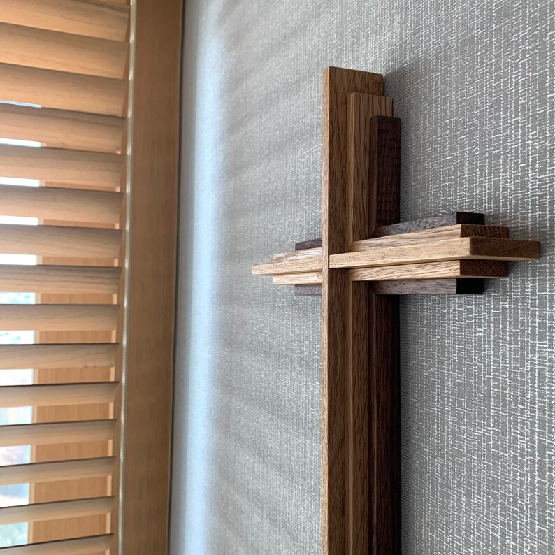 Handmade Wood Cross, Wall Hanging Wood Cross, Wall Decorative Cross