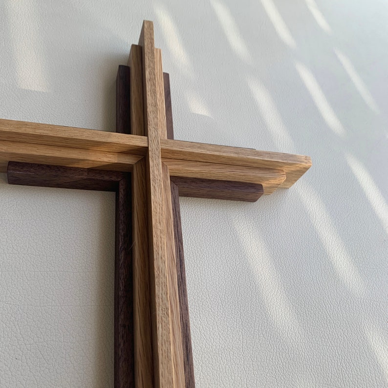 Handmade Wood Cross, Wall Hanging Wood Cross, Wall Decorative Cross