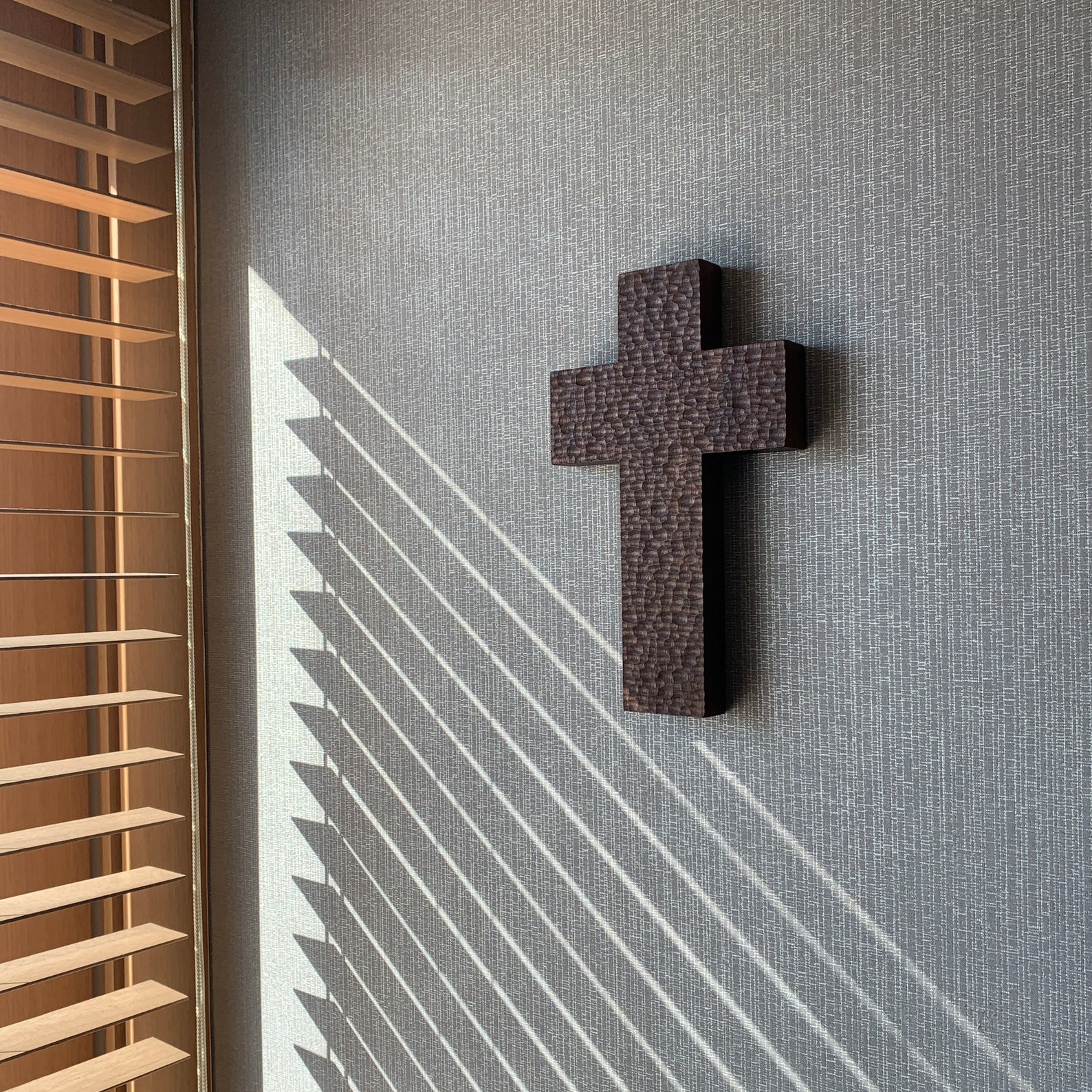 Handmade Wood Cross Wall Hanging Wood Cross Carved Wood Wall Etsy