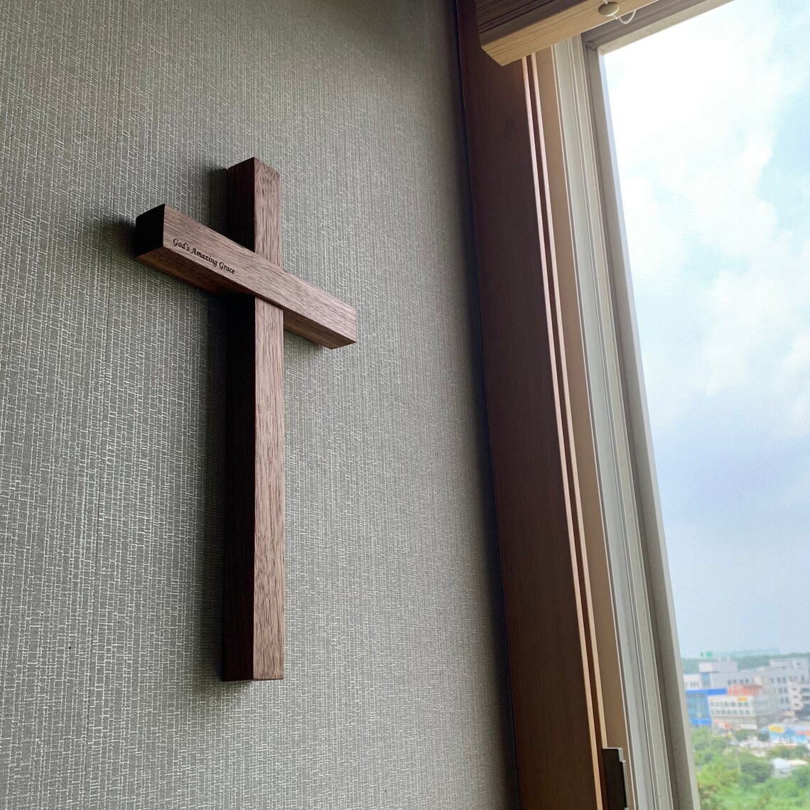 Handmade Wood Cross Wall Hanging Wood Cross Wall Decorative Etsy