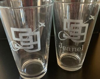 Ninety-Nines Logo Pint Glass