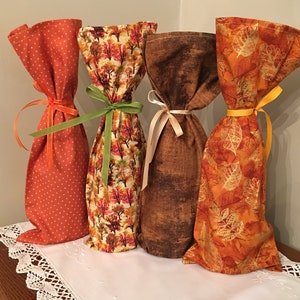 Autumn Wine Bottle Gift Bag
