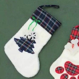 Personalised Christmas Stockings: Pet & Family Embroidered stockings, Xmas Decor, fast delivery, Australian made, Paw Stockings, decorations bild 8