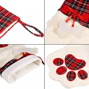 Personalised Christmas Stockings: Pet & Family Embroidered stockings, Xmas Decor, fast delivery, Australian made, Paw Stockings, decorations bild 2