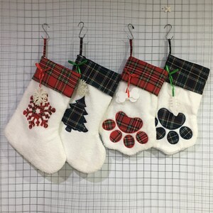 Personalised Christmas Stockings: Pet & Family Embroidered stockings, Xmas Decor, fast delivery, Australian made, Paw Stockings, decorations bild 9