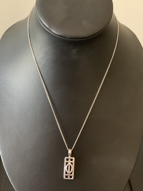 Rennie Macintosh style solid silver 925 pendant /