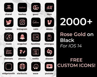 Rose Gold Icons Etsy