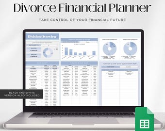 Divorce Financial Planner Google Sheets | Asset & Debt Division Template | Split Calculator | Co-Parenting Budget Tracker