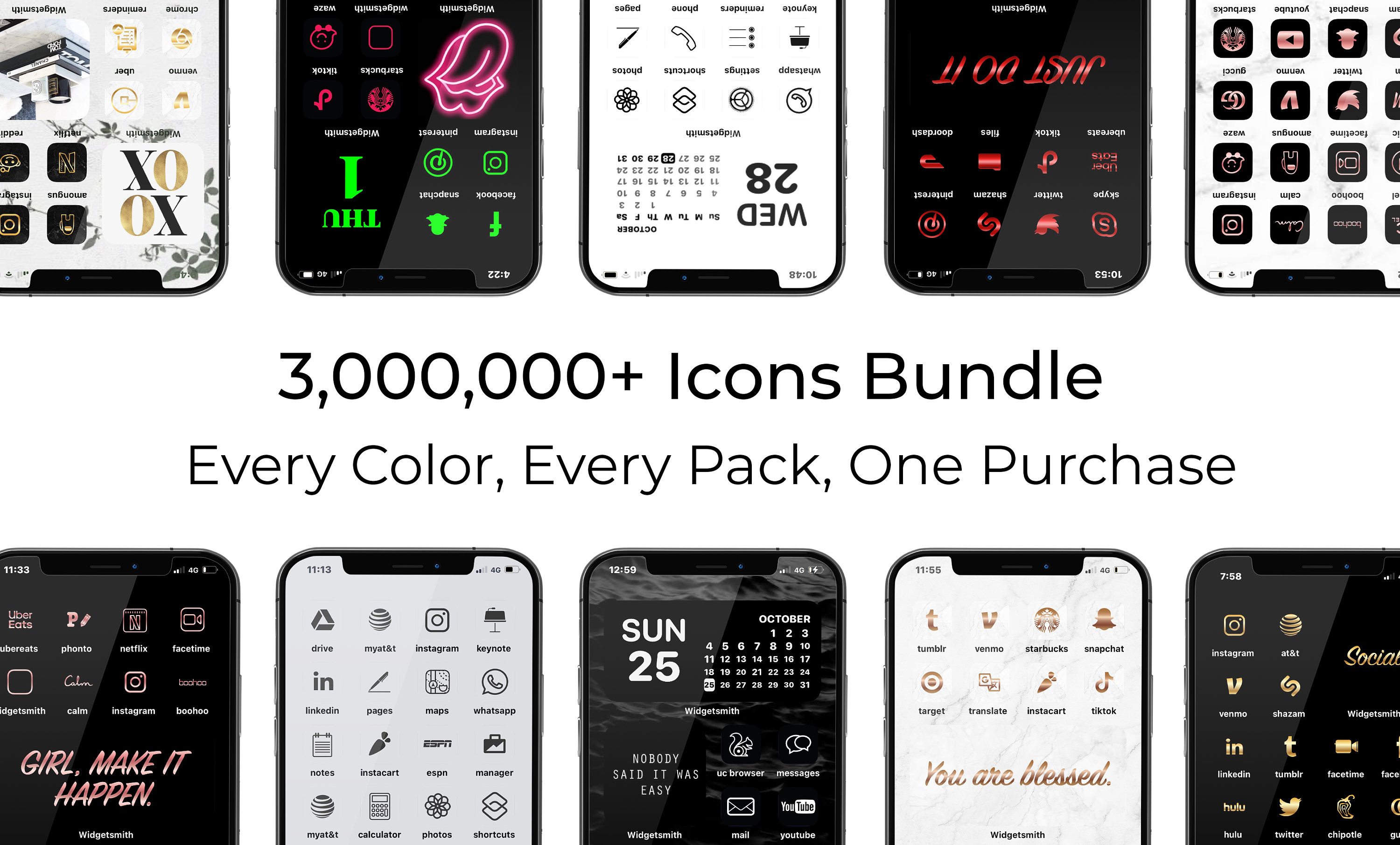 3000000 High Resolution Ios Icons Pack Mega Bundle Iphone - Etsy
