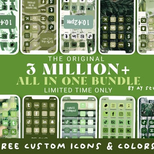 3,000,000+ Green Ios 15 Icons Pack Mega Bundle | iPhone IOS 15 App ...