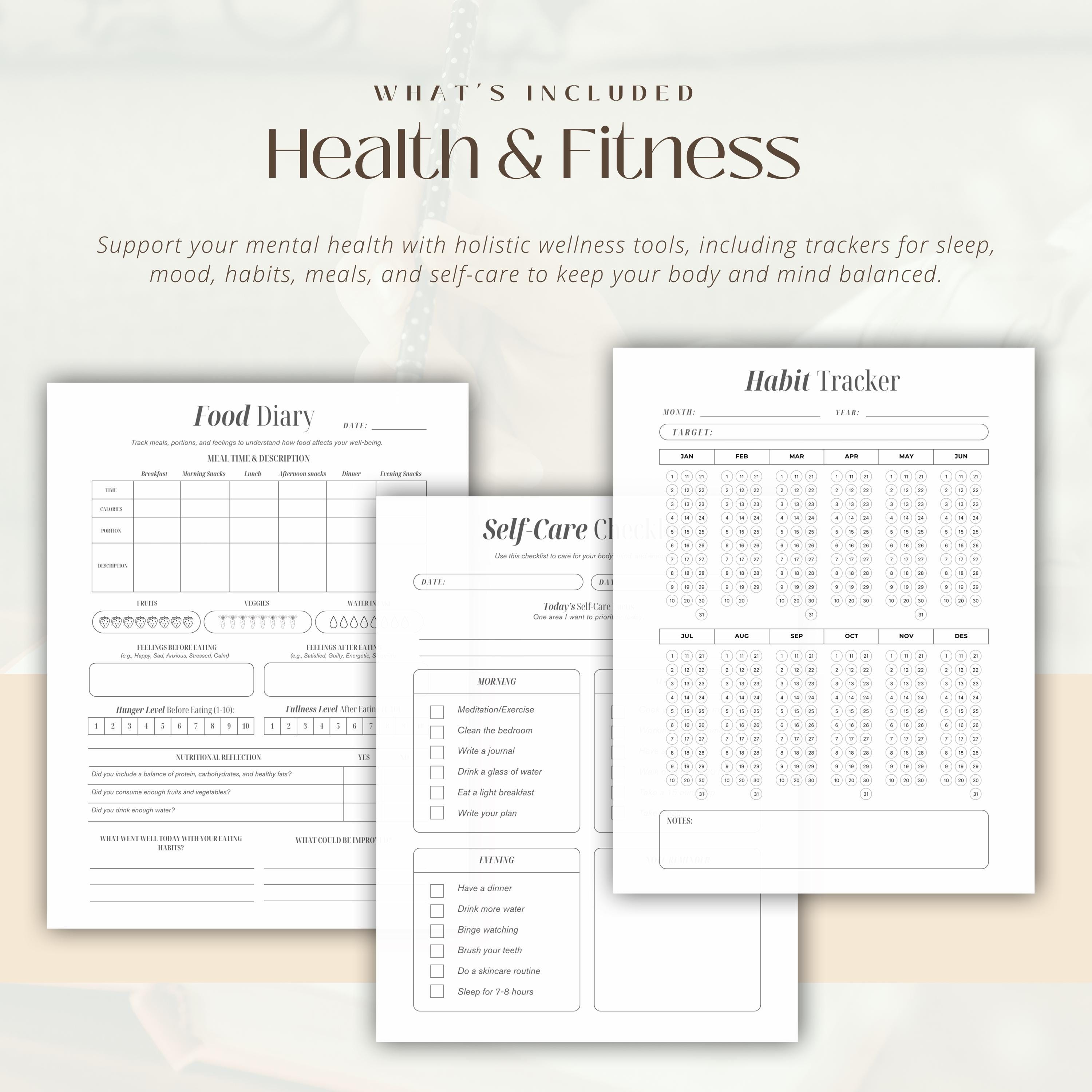 Mental Health Journal | Printable Self-care Planner | Mindfulness ...