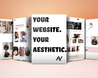 3 Website Templates Shopify Boutique, Shopify Website Theme, Slideshow Theme, DIY Web Theme, Shopify Theme