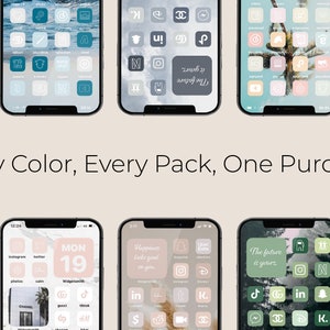 3,000,000 High Resolution iOS Icons Pack Mega Bundle iPhone IOS 16 App Aesthetic IOS14 Phone Home Screen Widget zdjęcie 3