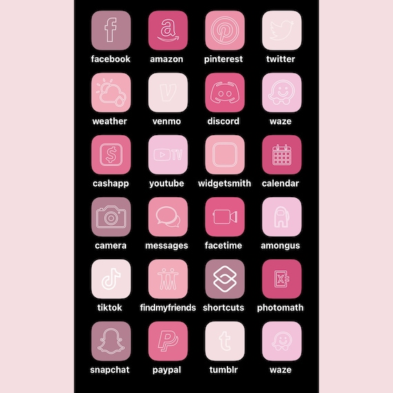 Roblox icon - pink / ios14 ios15 iPhone icons / android icons