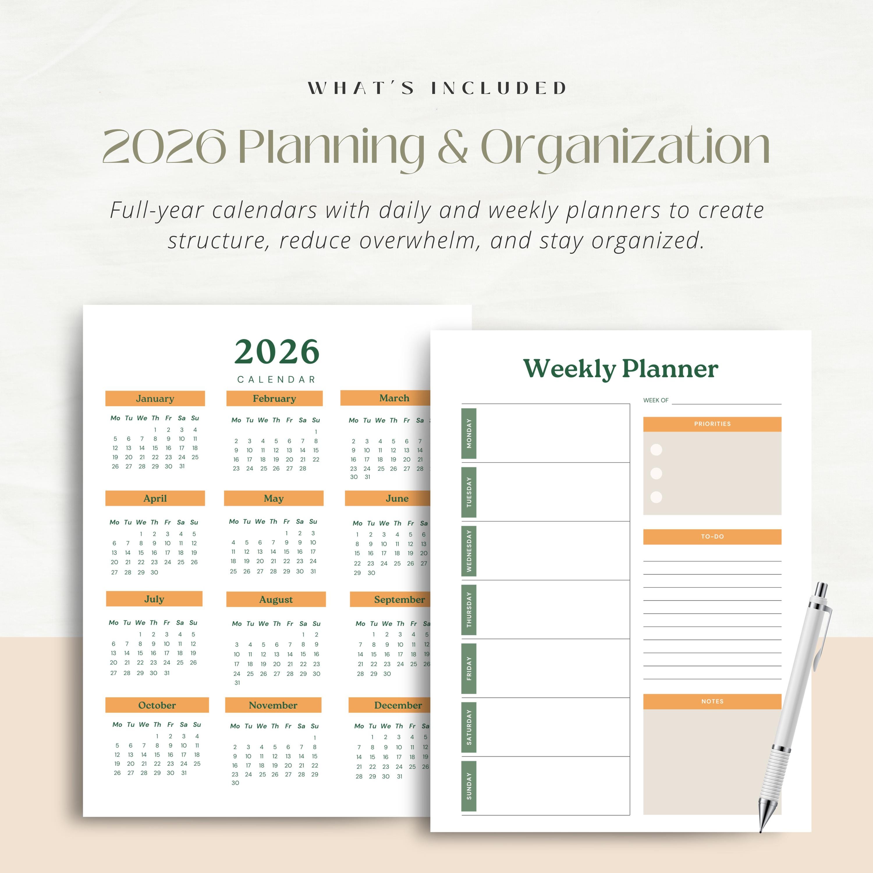 2026 Depression & Anxiety Workbook | Mental Health Planner | CBT ...