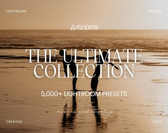5,000 Lightroom Presets Collection, Bright Clean Filters for Influencers, Luxury Neutral Presets, Soft Minimal Aesthetic Photo Presets