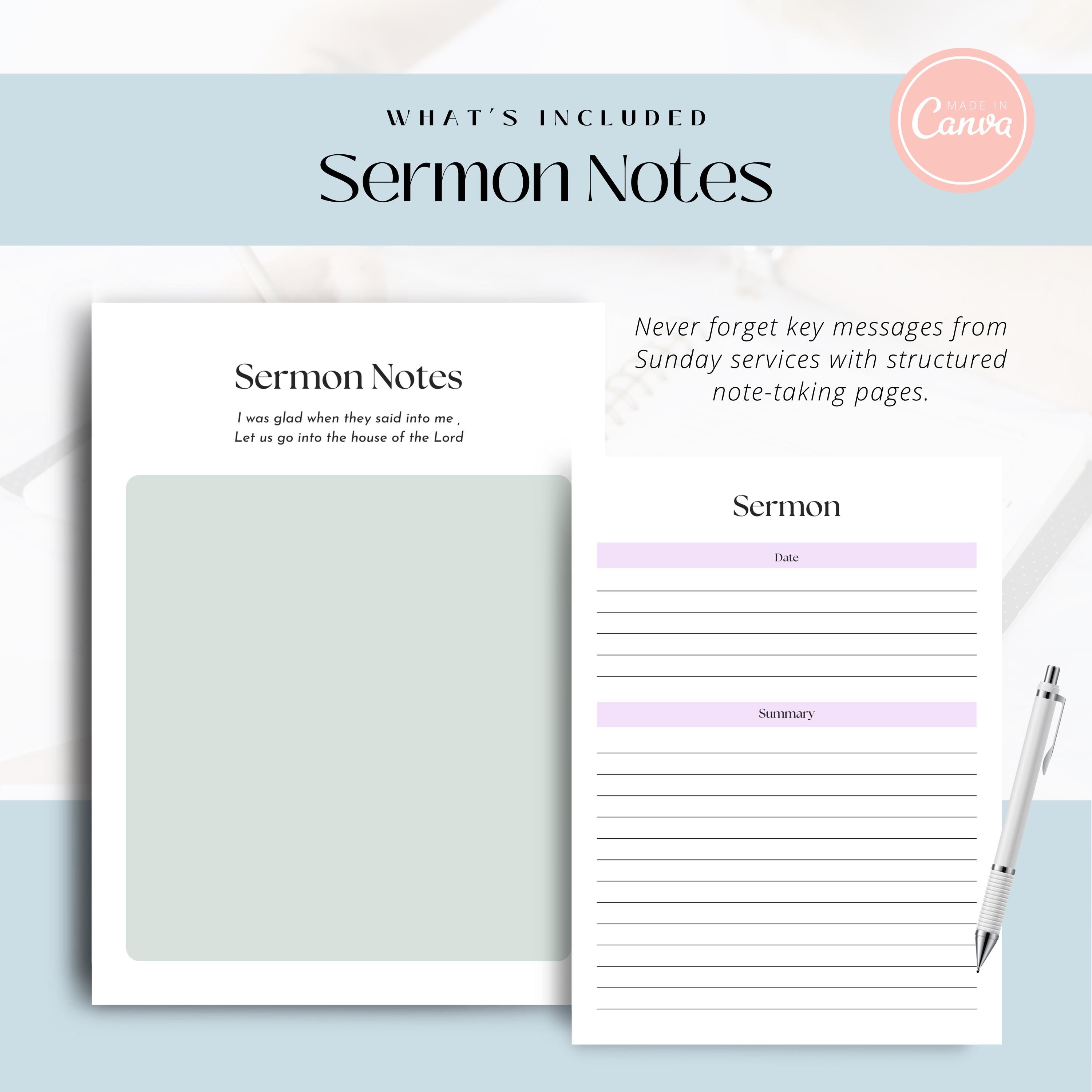 Prayer Journal | Printable & Editable Faith Planner | Bible Study ...