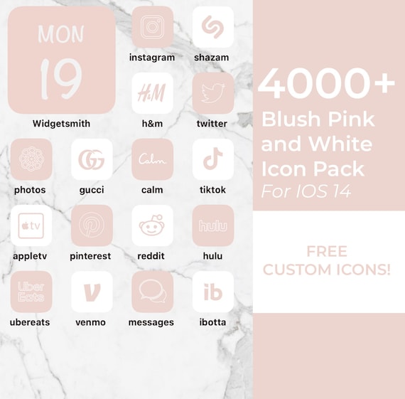 pix Pastel Pink Aesthetic App Icons Settings 4000 iphone pastel pink ios 14 app icons pack white and etsy
