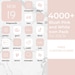 4000+ iPhone Pastel Pink IOS 14 App Icons Pack | White and Blush Pink Icons Aesthetic | iPhone IOS14 | Personalised Home Screen Widget 