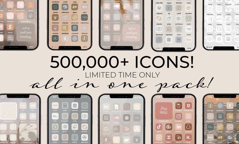 500000 High Resolution iOS Icons Pack Mega Bundle  iPhone image 0