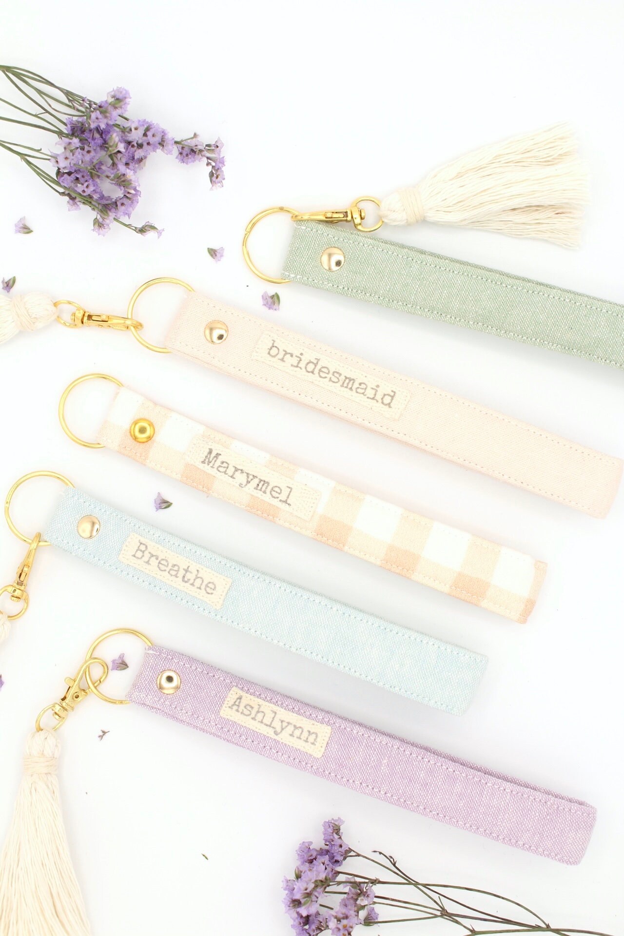 Personalized Wrislet Keychain, Keyring, Key Fob, Lanyard or Keyring