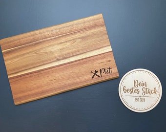 Holzbrettchen "Werkzeug" personalisiert - Geschenk, Schneidebrett, Frühstücksbrett