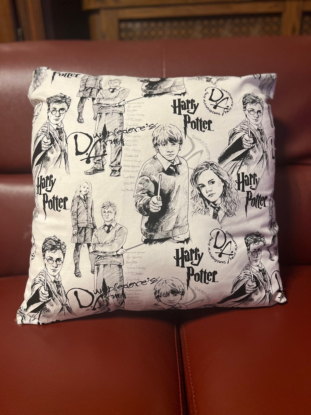 Harry Potter Throw Pillows Marauder's Map Etsy