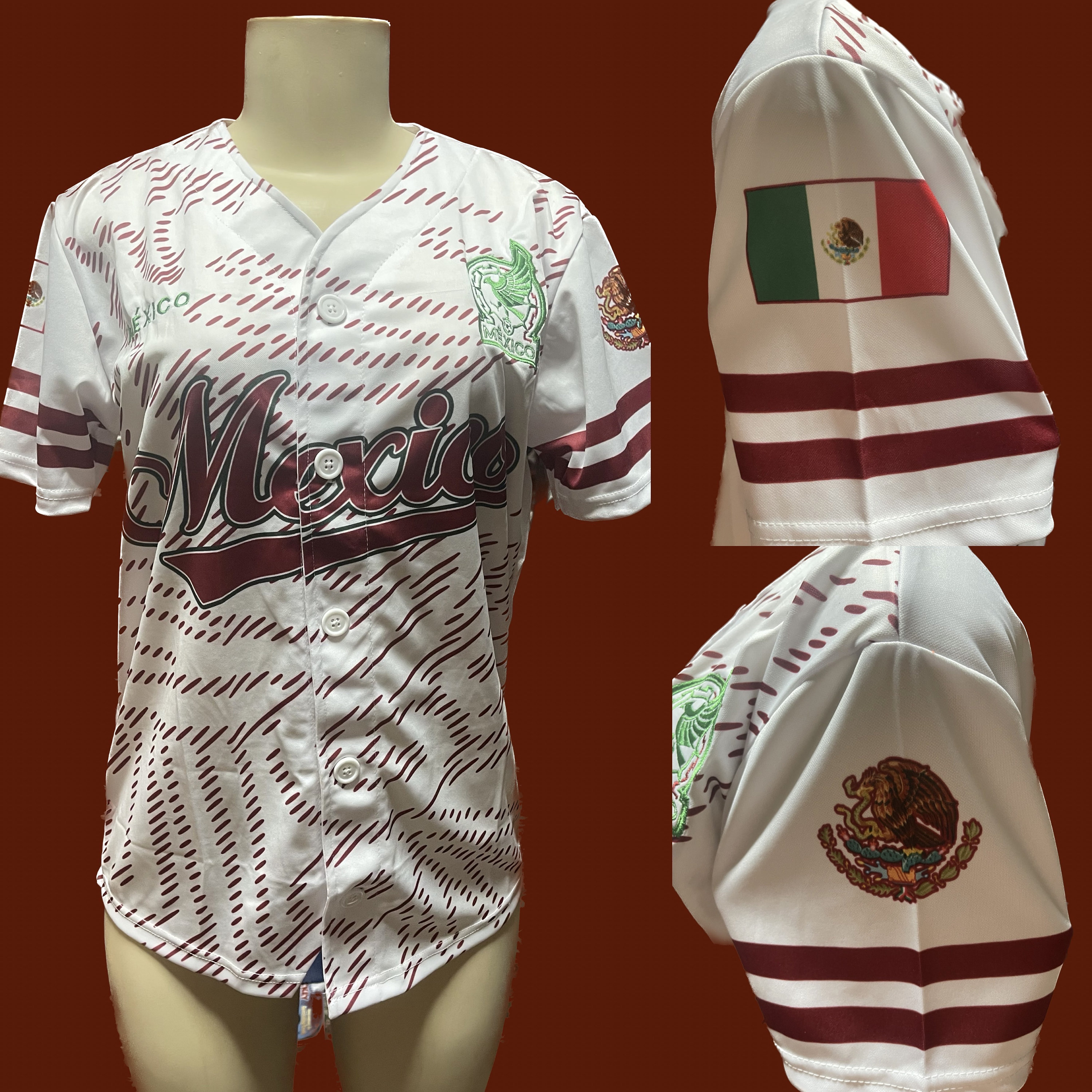 Mexico Aztec Mexican Custom Name Baseball Jersey s 5xl For Men Dad Gift