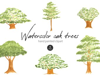 Oak Tree Clipart Etsy