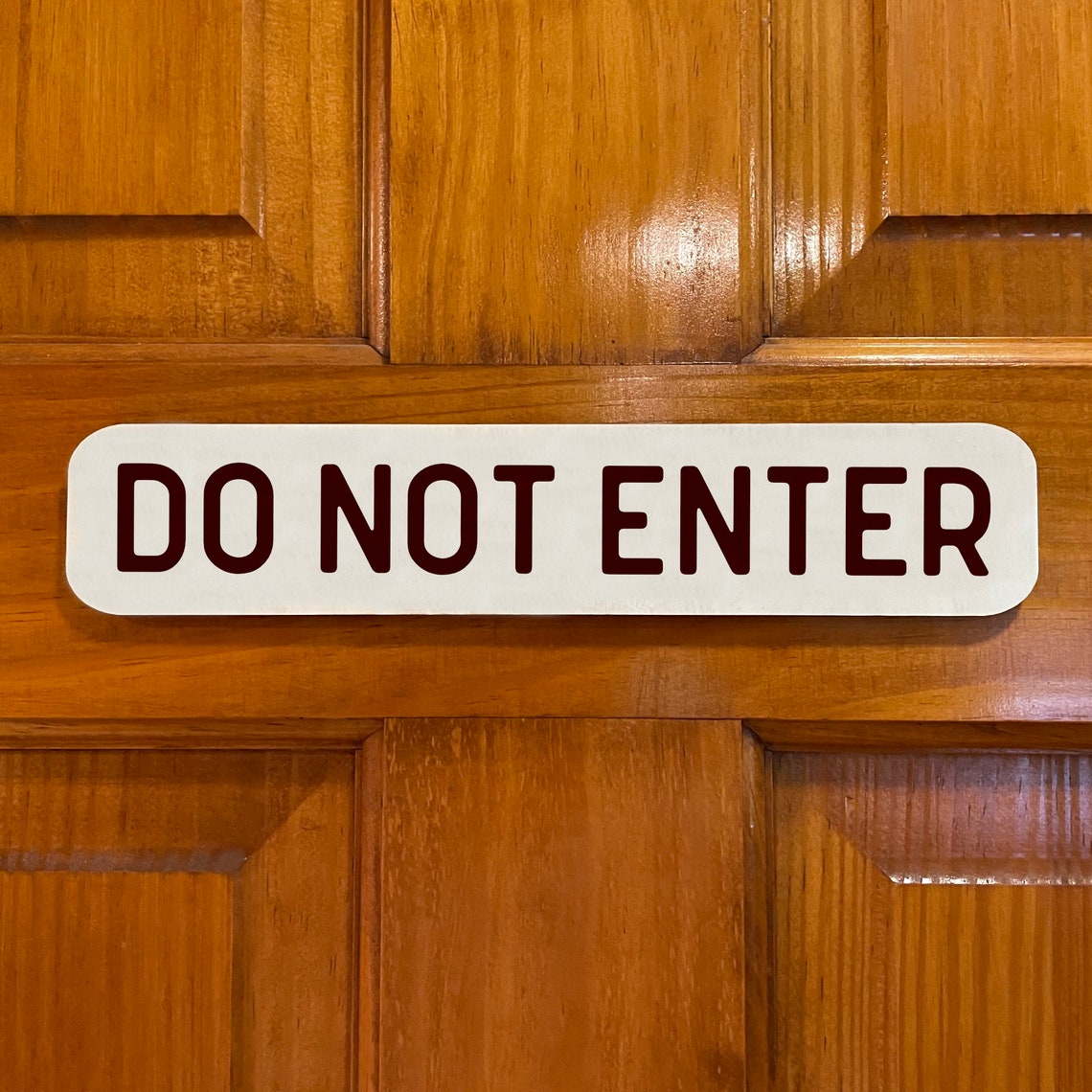 Personalized Door Sign / Custom Door Name Plate / White Wood Etsy