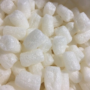 MT Products White Biodegradable Packing Peanuts / Packing Foam for Shipping  