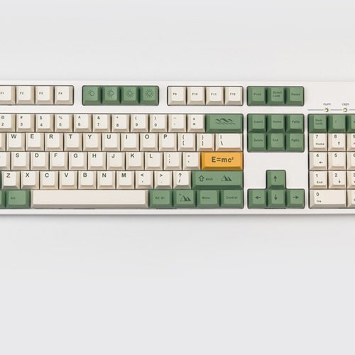 129pcs Light Green Keycaps GMK Keycap Set Cherry Height Etsy