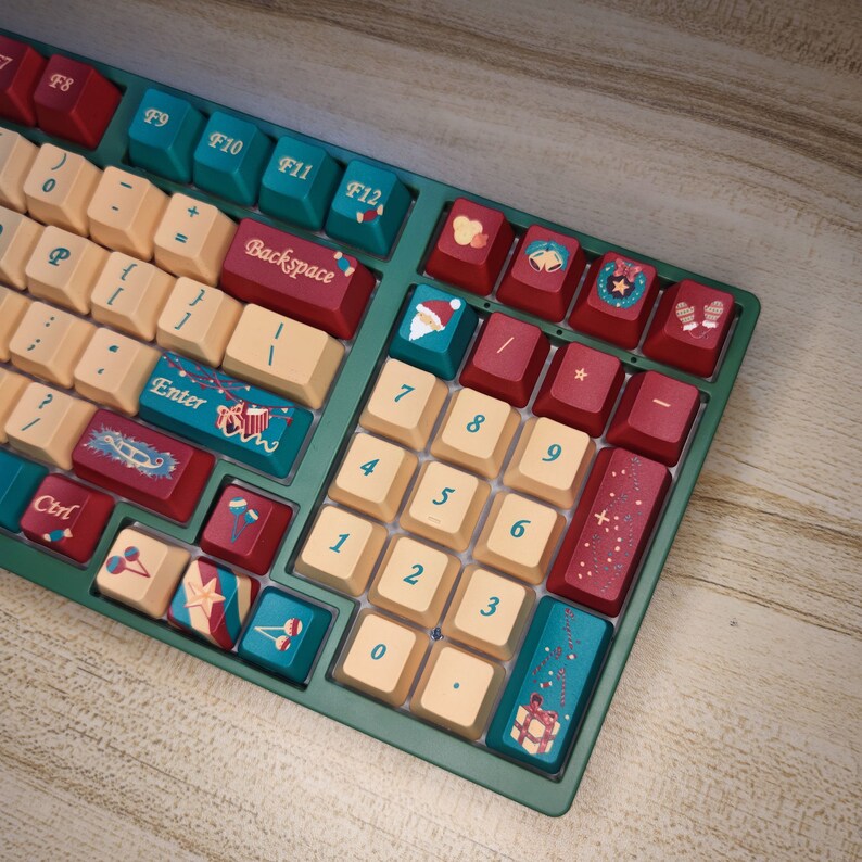 118pcs Christmas Key Cap Set Cherry Key Cap Personalized Key Etsy