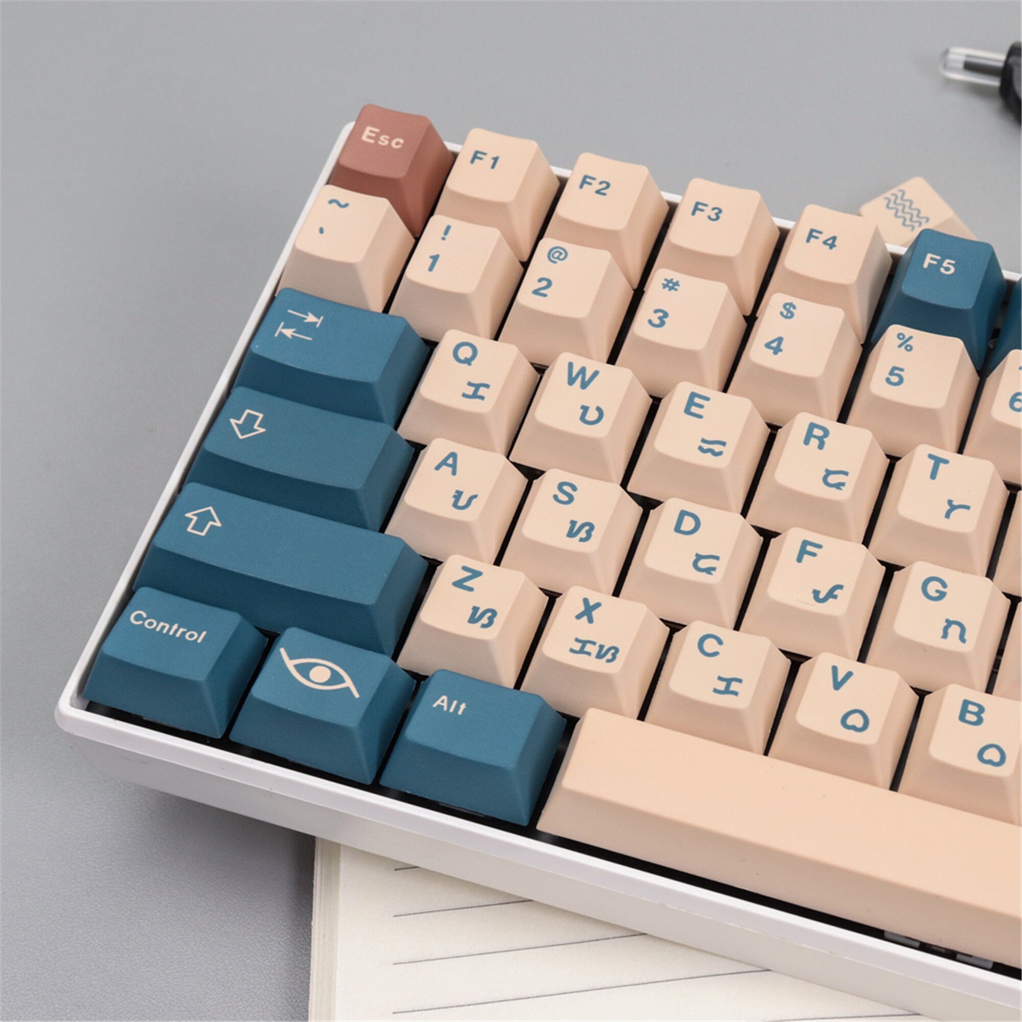 129pcs Coffee Color Keycaps GMK Keycap Set Cherry Height Etsy